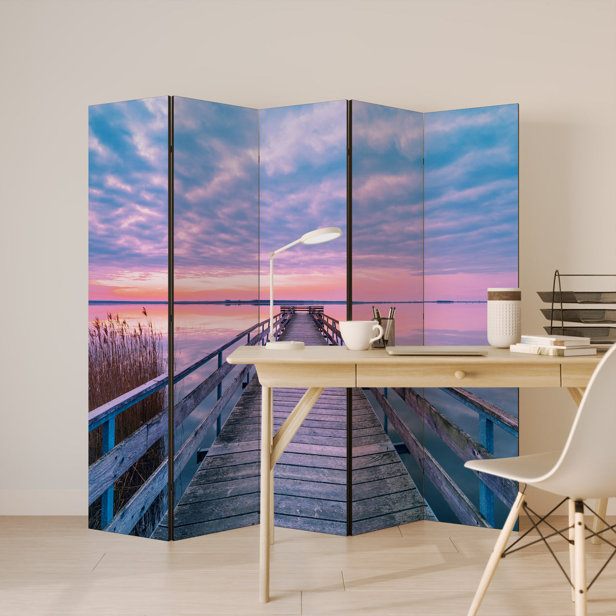 PASTEL PROMENADE 5-teiliger Paravent
