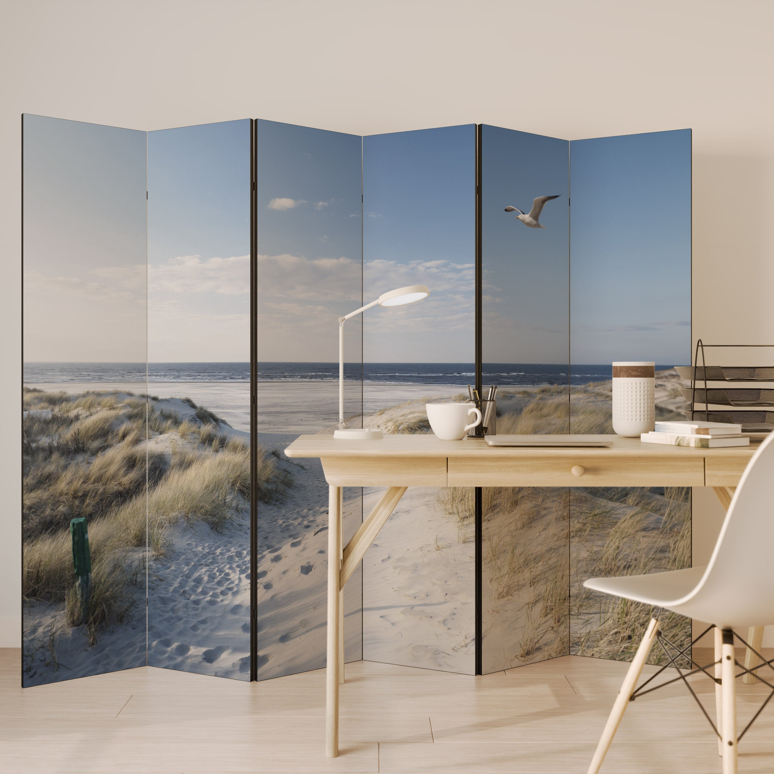 SEASIDE DREAMING Dekorativer 6-teiliger Raumteiler