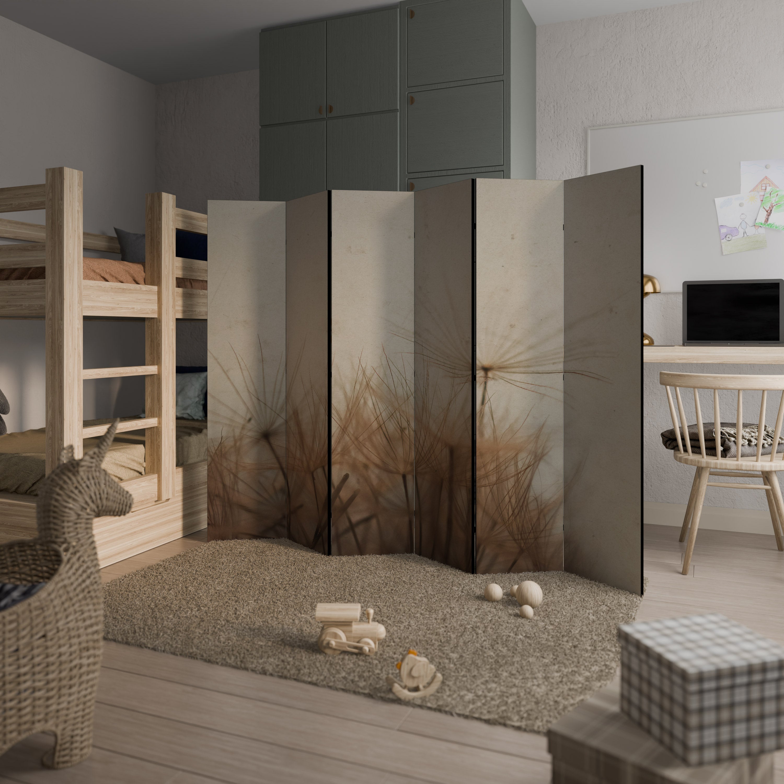 EARTH BREATH Dekorativer 6-teiliger Raumteiler