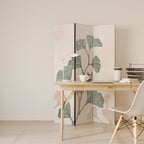 THE GOST OF GINKGO Dekorativer Paravent - 3-teilig