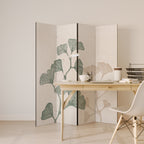 THE GOST OF GINKGO Dekorativer Paravent - 4-teilig