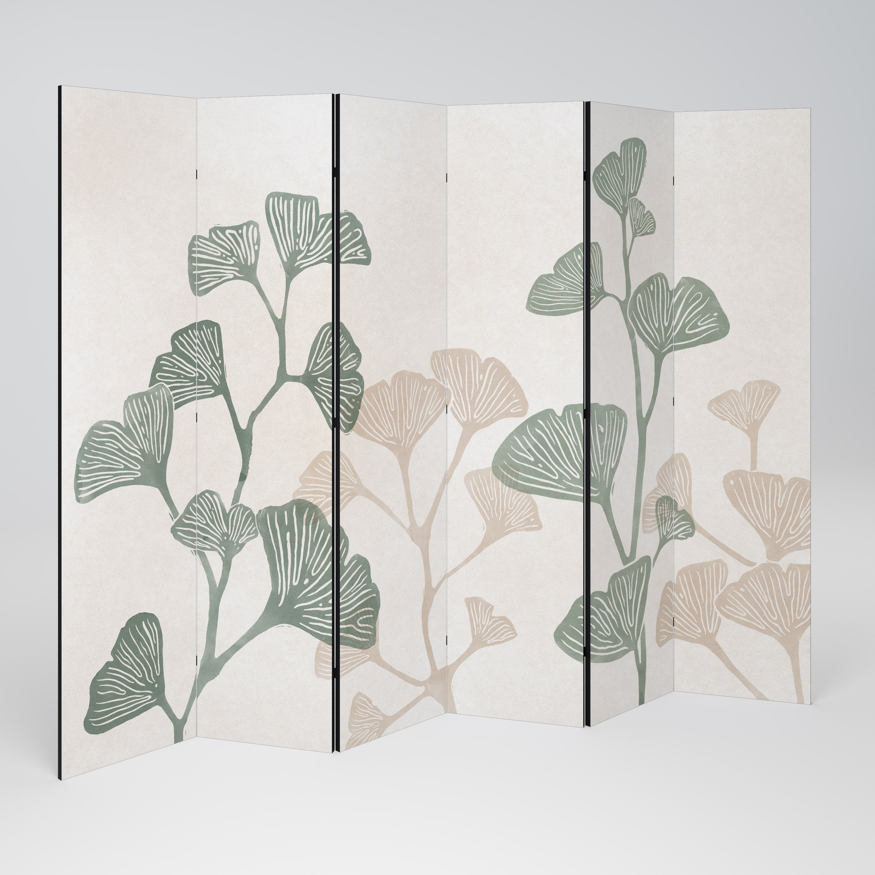 THE GOST OF GINKGO Dekorativer 6-teiliger Raumteiler