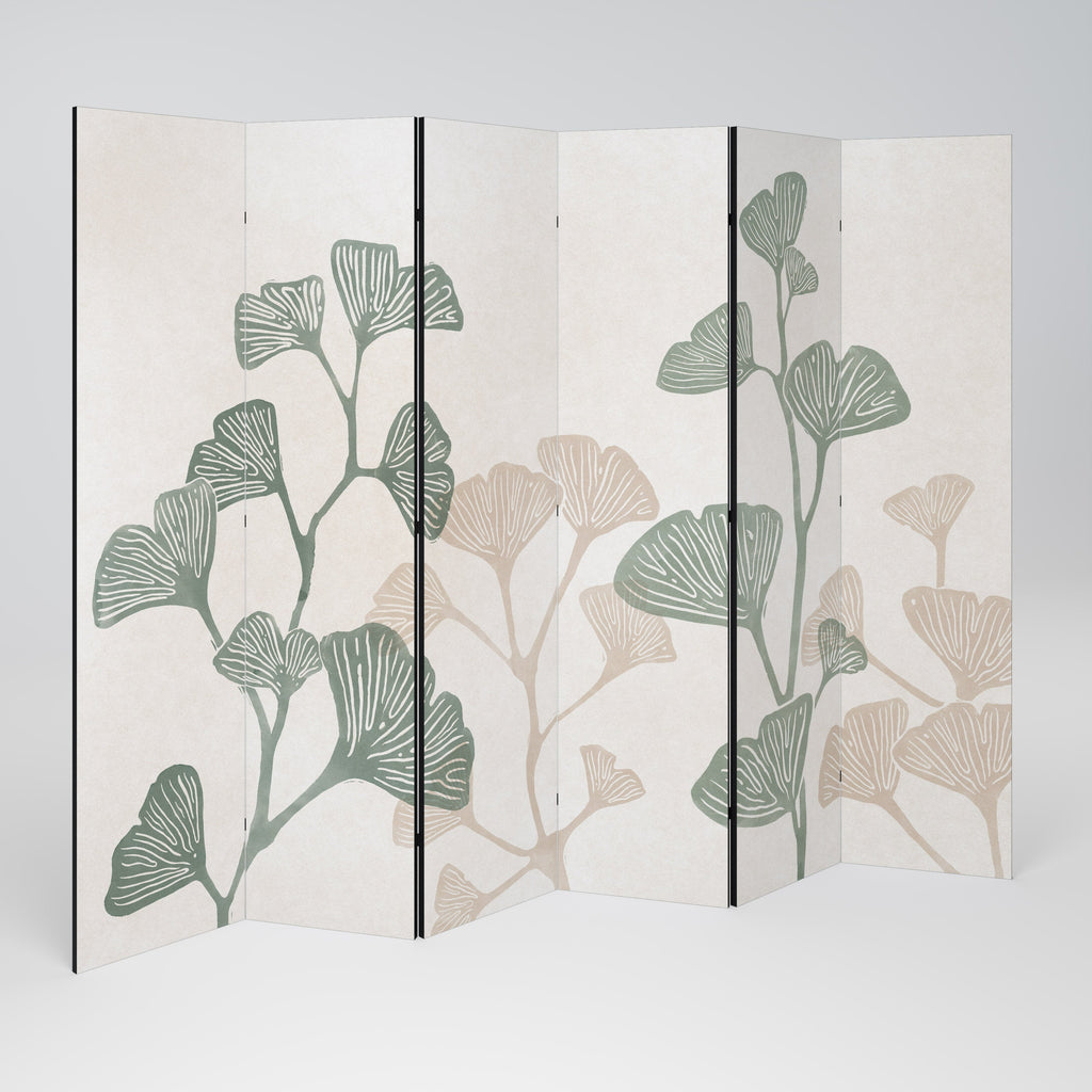 THE GOST OF GINKGO Dekorativer 6-teiliger Raumteiler