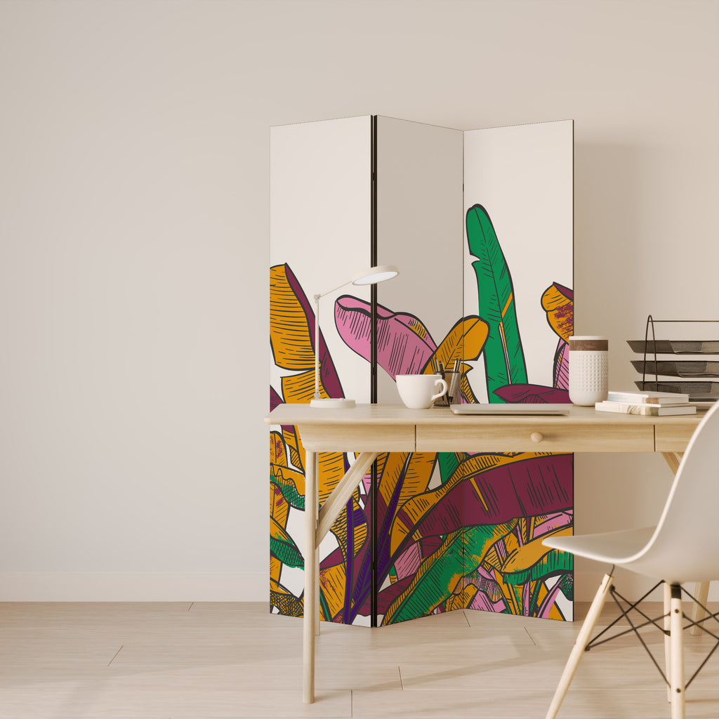 TROPICAL GLOW 3-Panel Room Divider
