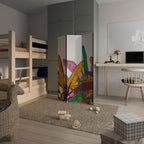 TROPICAL GLOW Dekorativer Paravent - 3-teilig