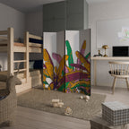 TROPICAL GLOW Dekorativer Paravent - 4-teilig