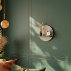 AUTUMN FOREST Rundes Kunstregal in Eiche-Optik