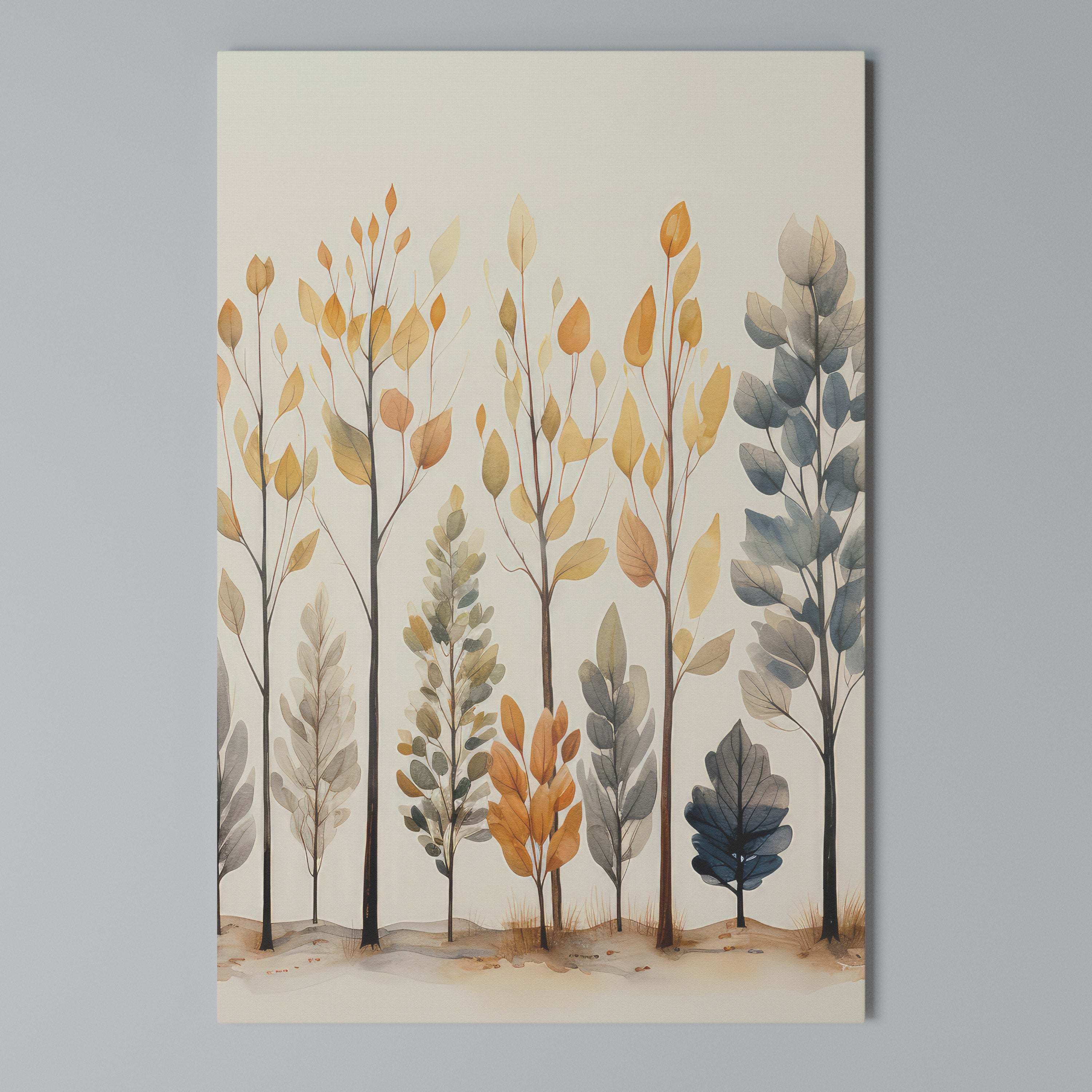AUTUMN FOREST Vertical Canvas Print