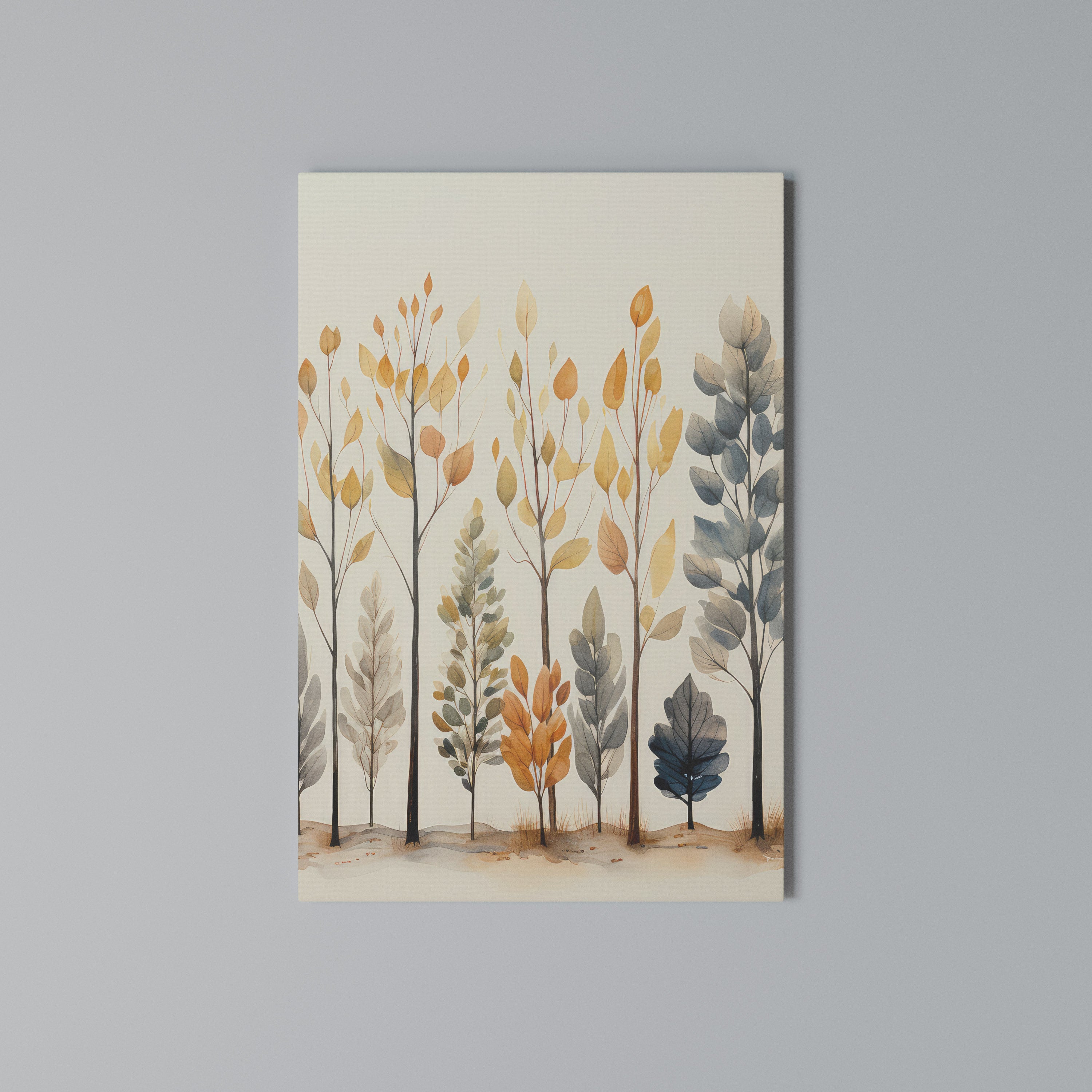 AUTUMN FOREST Vertical Canvas Print