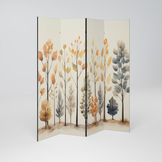 AUTUMN FOREST 4-teiliger Paravent