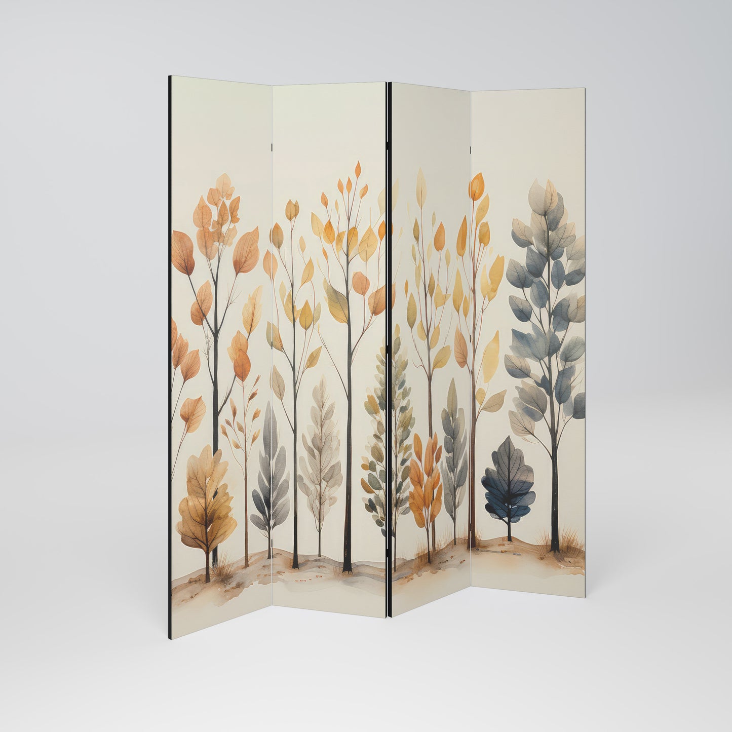 AUTUMN FOREST 4-teiliger Paravent