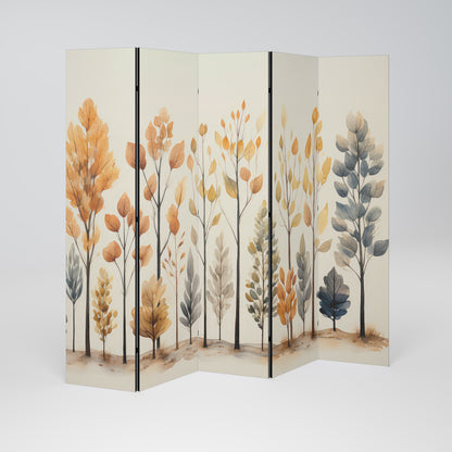 AUTUMN FOREST 5-teiliger Paravent