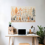 AUTUMN FOREST Selbstklebendes Horizontal-Poster