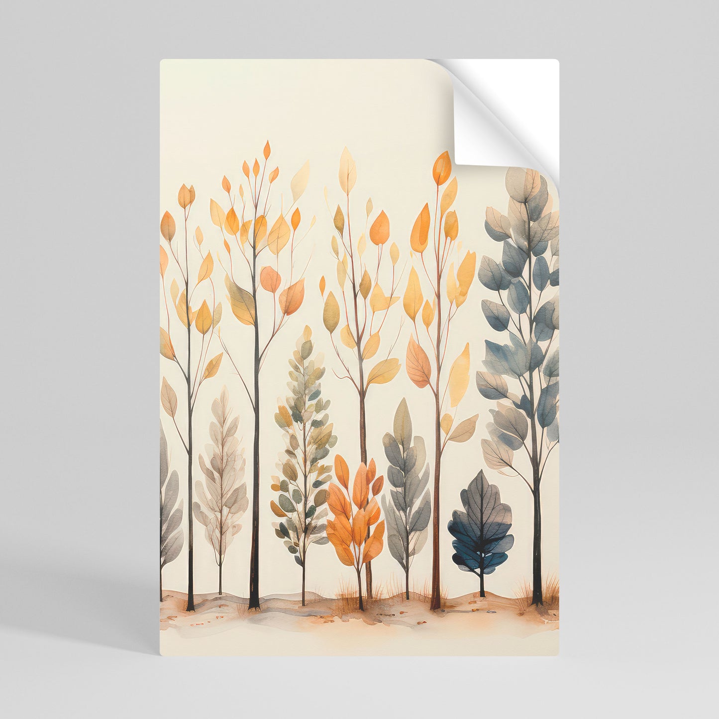 AUTUMN FOREST Selbstklebendes Poster - Hochformat