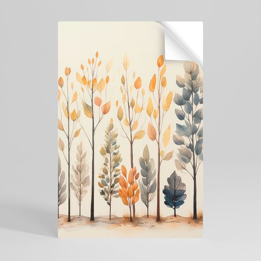 AUTUMN FOREST Selbstklebendes Poster - Hochformat