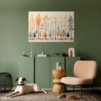 AUTUMN FOREST Selbstklebendes Horizontal-Poster