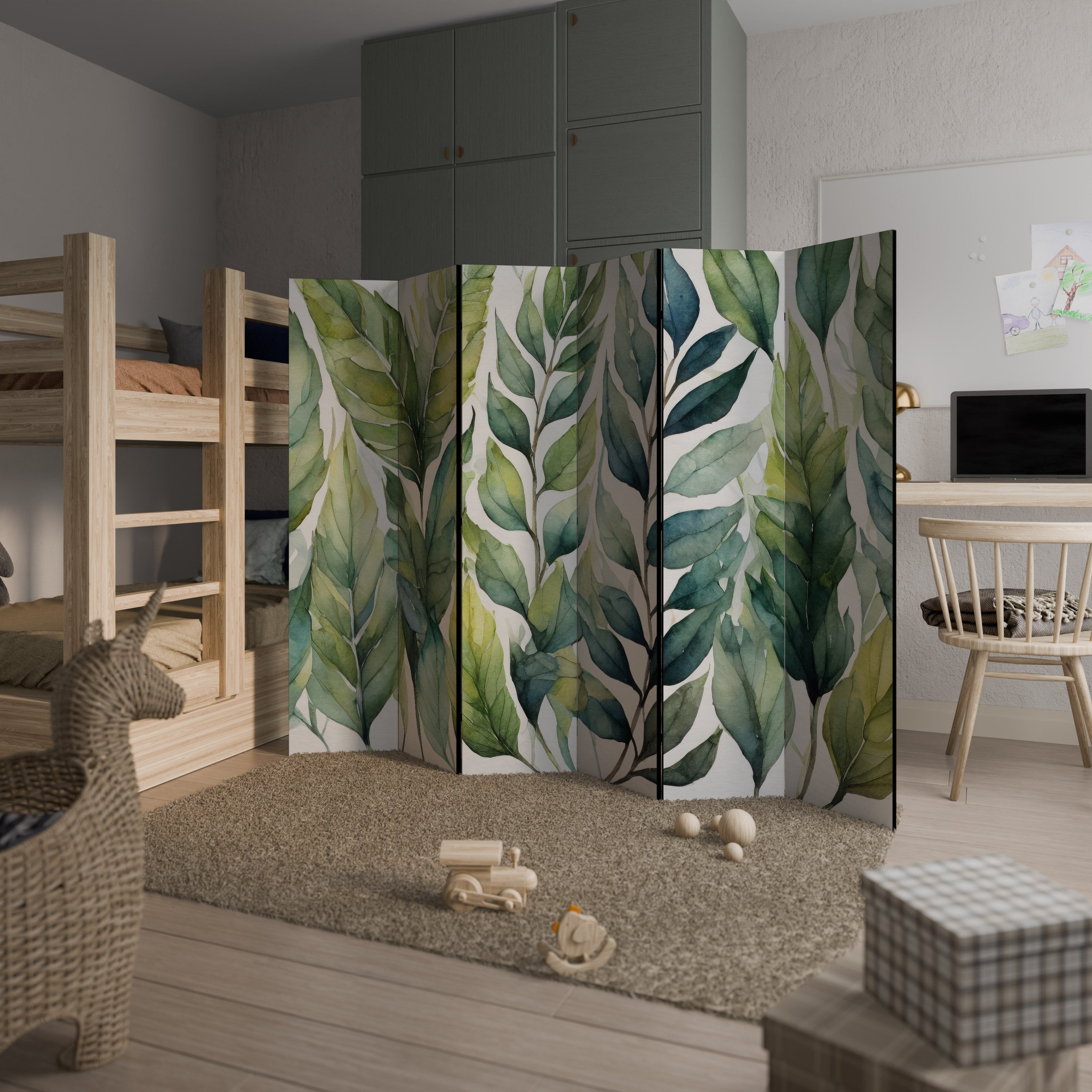 VERDURE SCAPE Dekorativer 6-teiliger Raumteiler
