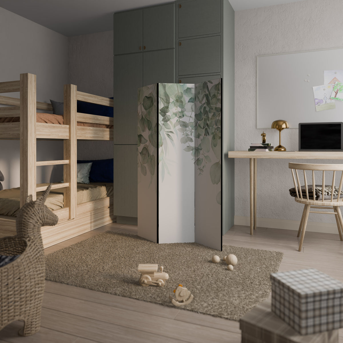 PURE VERDURE 3-teiliger Paravent