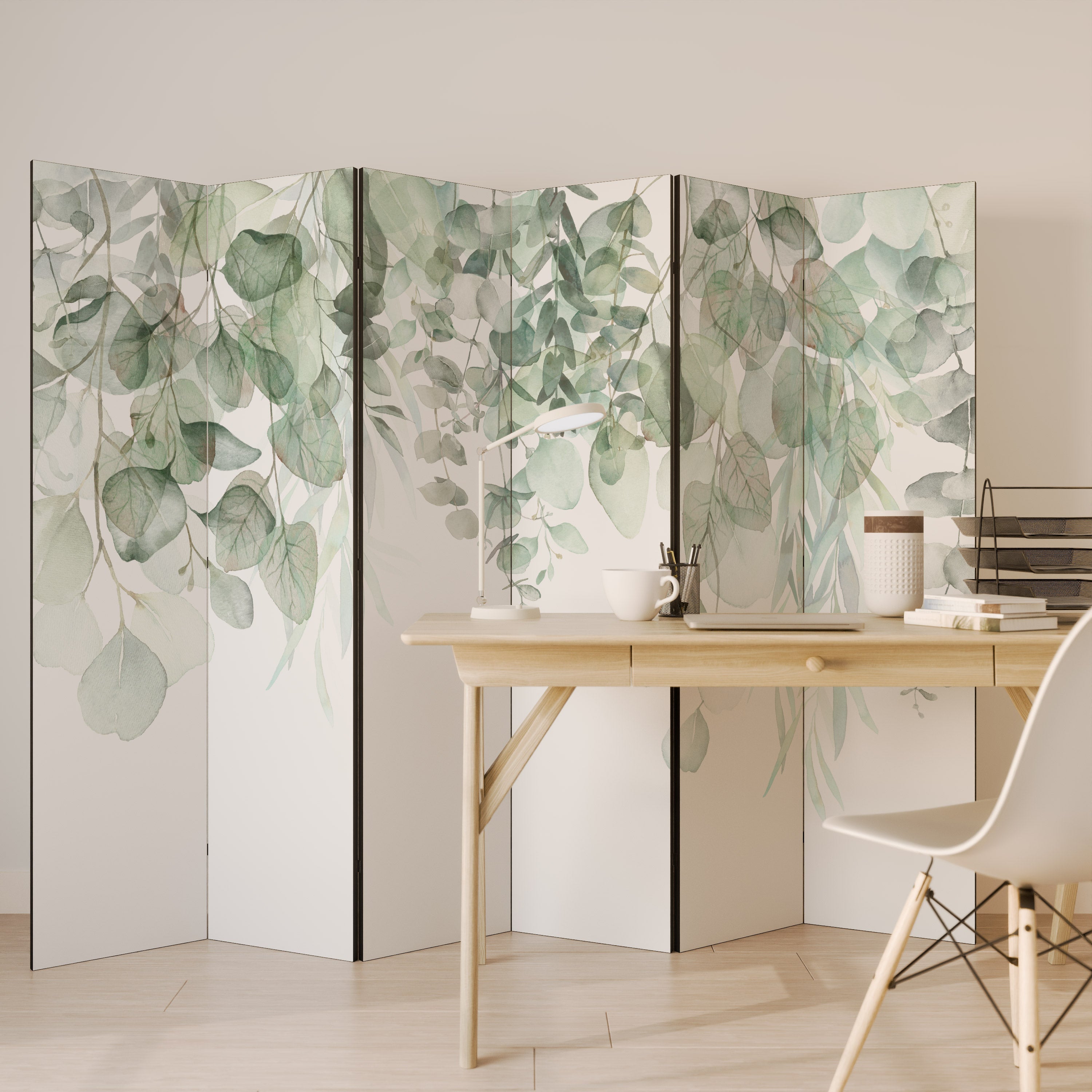 PURE VERDURE Dekorativer 6-teiliger Raumteiler