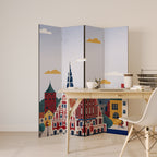 MEMORY OF RIGA 4-Panel Room Divider