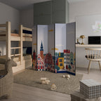 MEMORY OF RIGA Dekorativer Paravent - 5-teilig