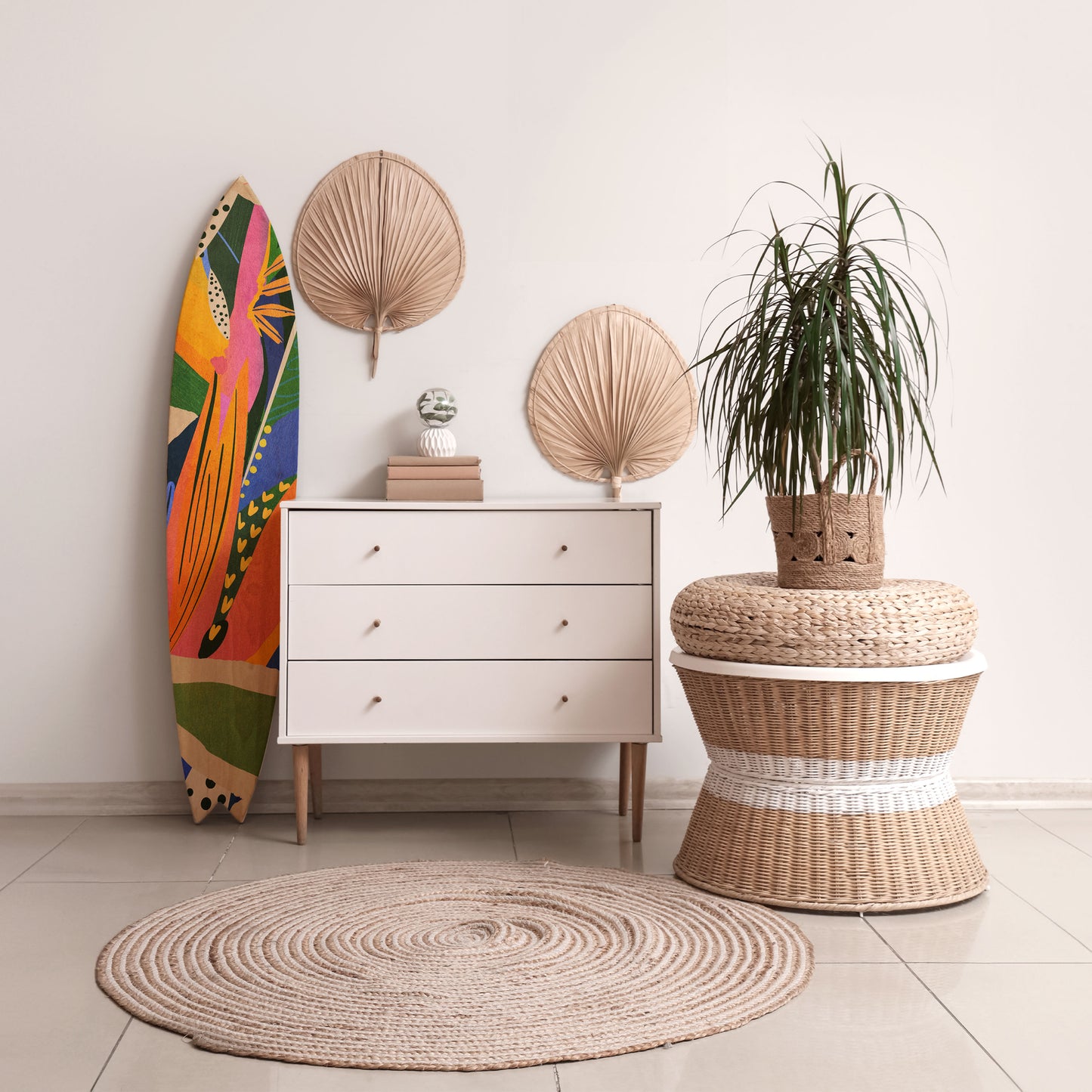 RAMPANT VEGETATION Deko-Surfboard
