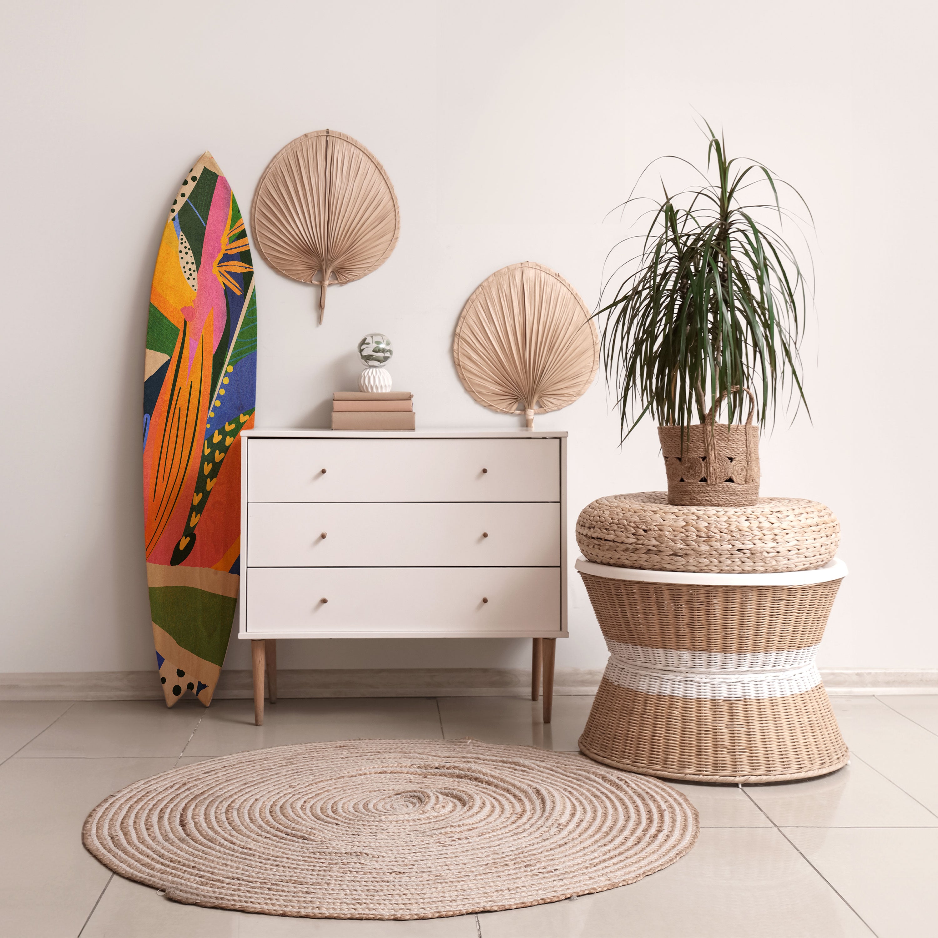 RAMPANT VEGETATION Deko-Surfboard