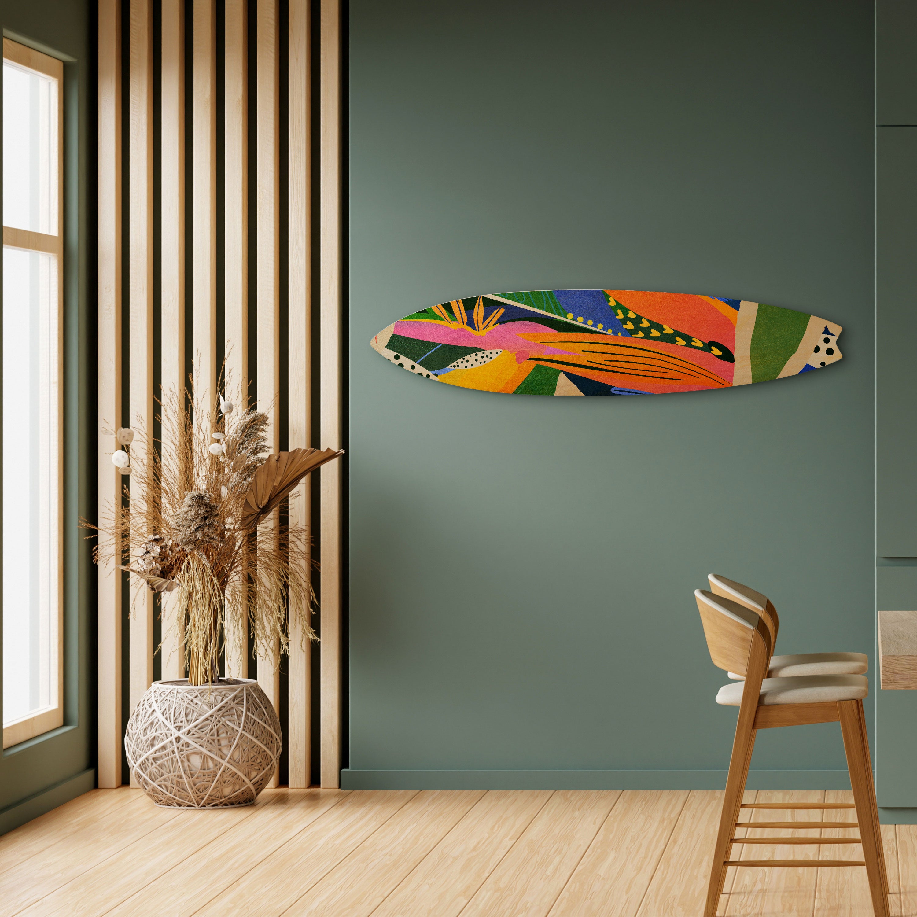 RAMPANT VEGETATION Deko-Surfboard