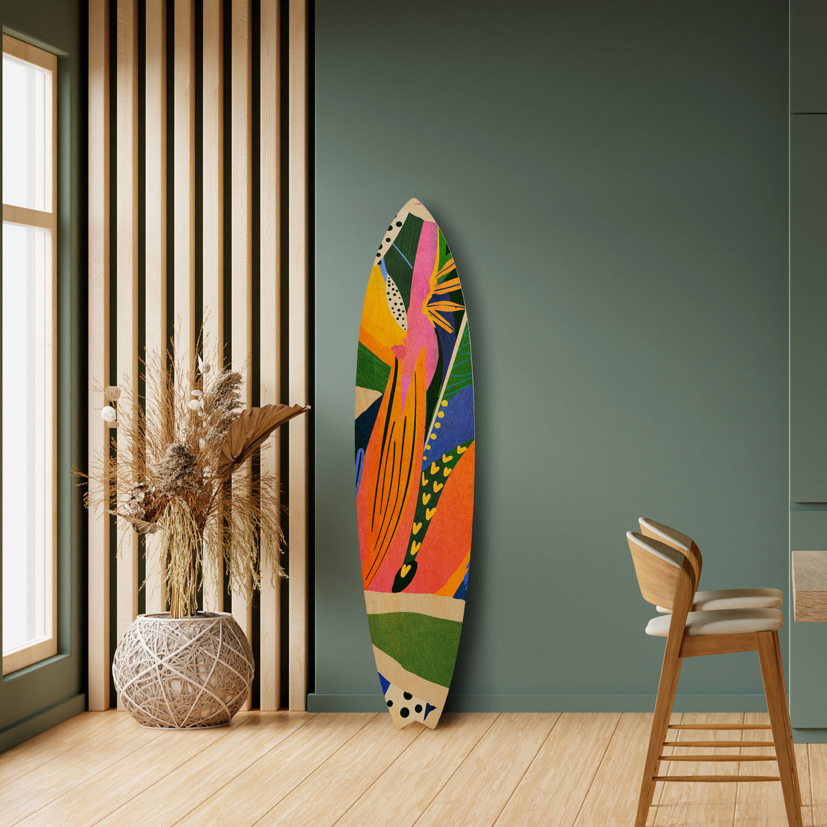 RAMPANT VEGETATION Deko-Surfboard