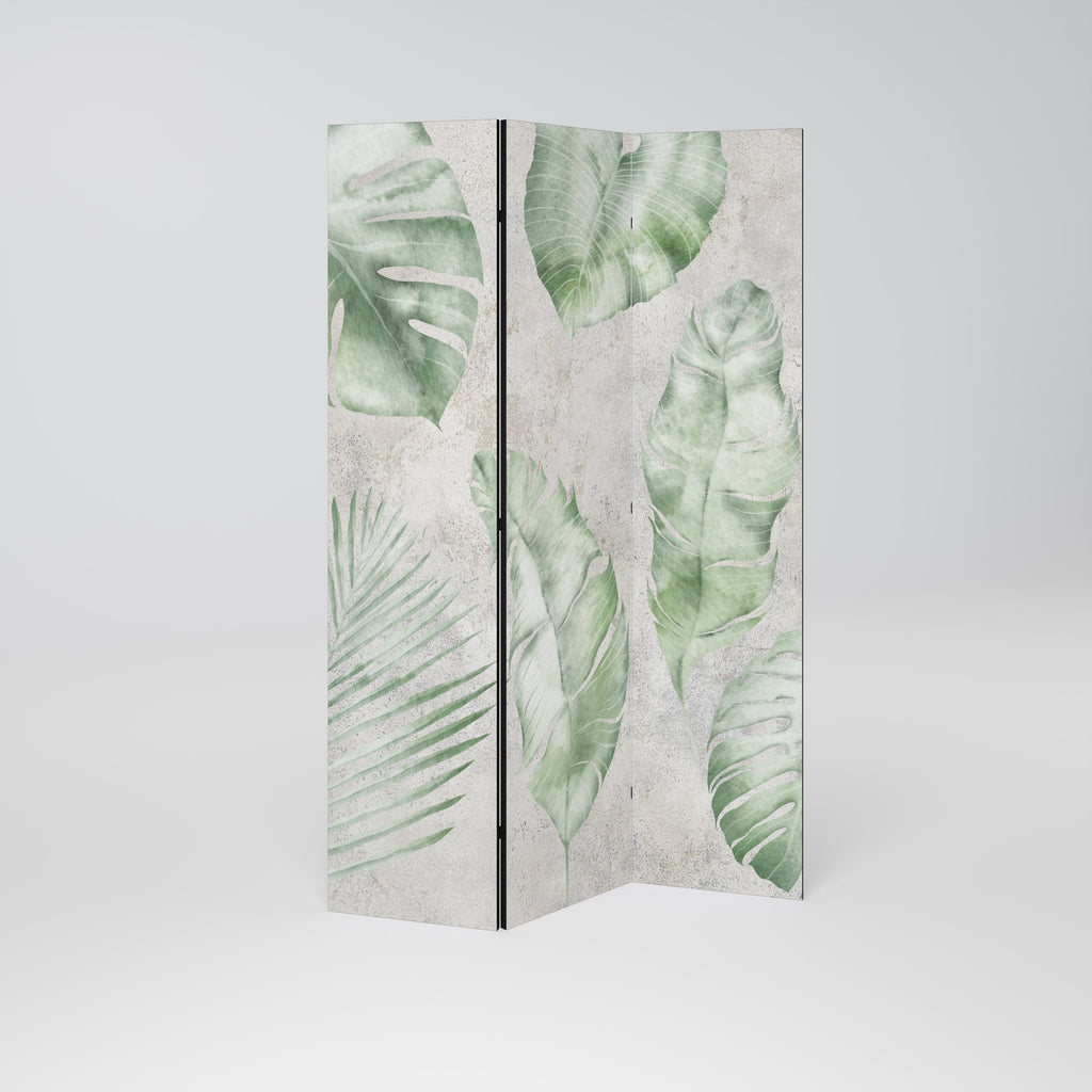 LUSH LEAF WHISPERS Decorative 3-Panel Room Divider