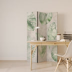 LUSH LEAF WHISPERS 3-Panel Room Divider