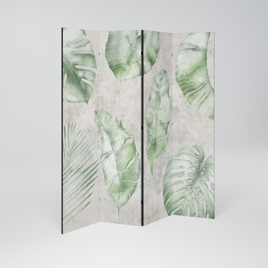 LUSH LEAF WHISPERS 4-Panel Room Divider
