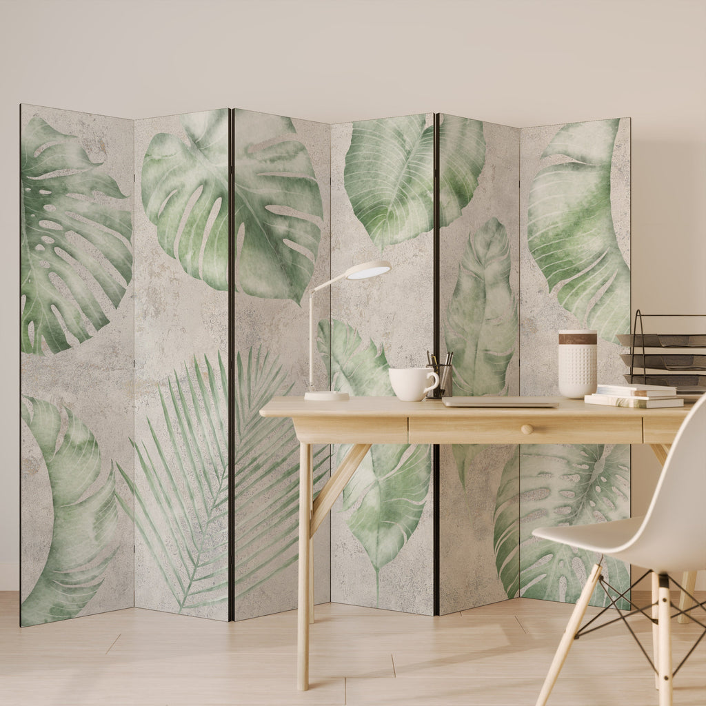 LUSH LEAF WHISPERS Dekorativer 6-teiliger Raumteiler