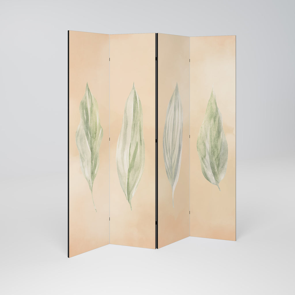 LEAFY HARMONY Dekorativer 4-teiliger Raumteiler