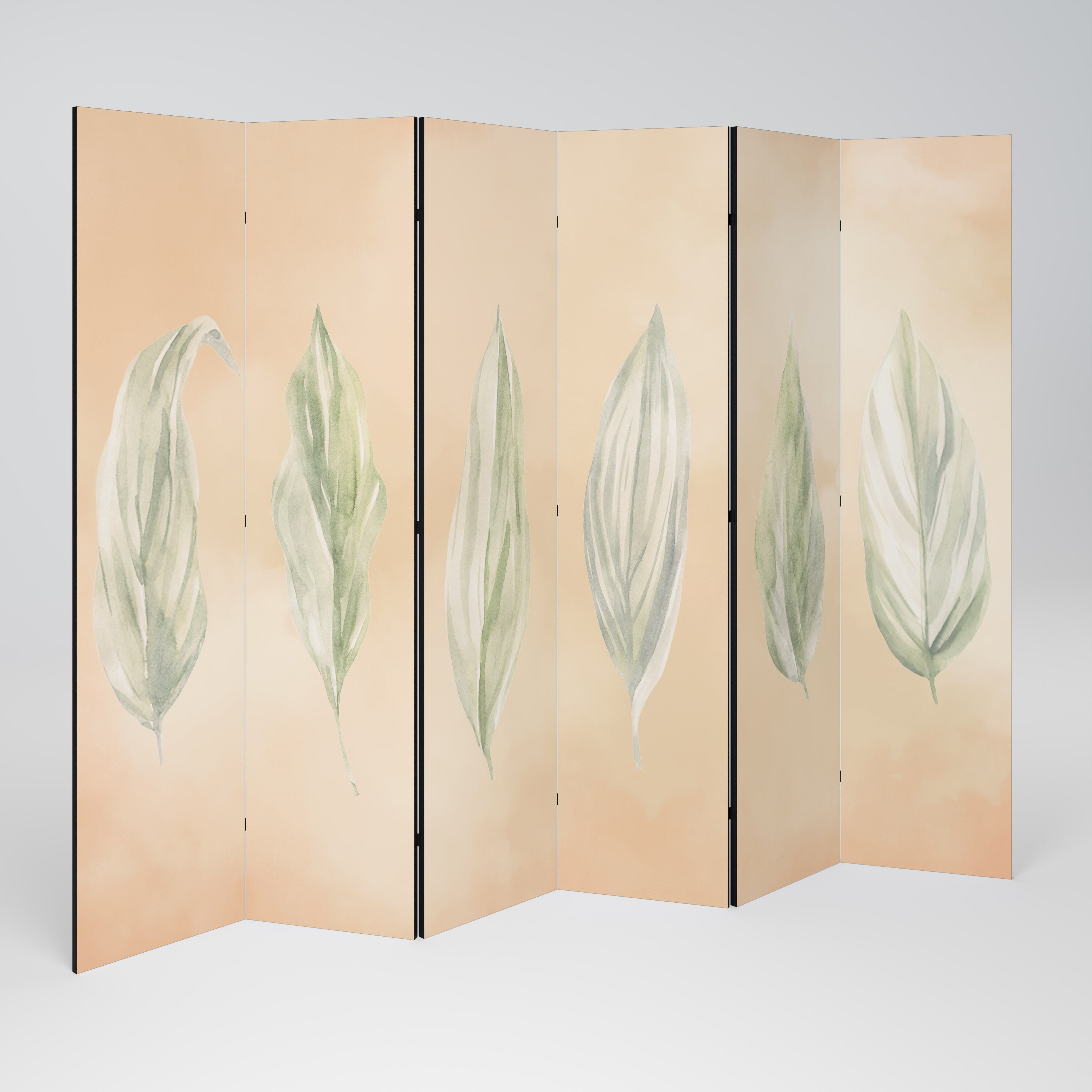 LEAFY HARMONY Dekorativer 6-teiliger Raumteiler