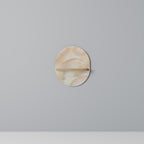 AURA OF LIGHT Ovales Kunstregal in Eiche-Optik