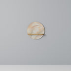 AURA OF LIGHT Rundes Kunstregal in Eiche-Optik