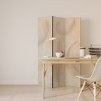 AURA OF LIGHT Dekorativer Paravent - 3-teilig