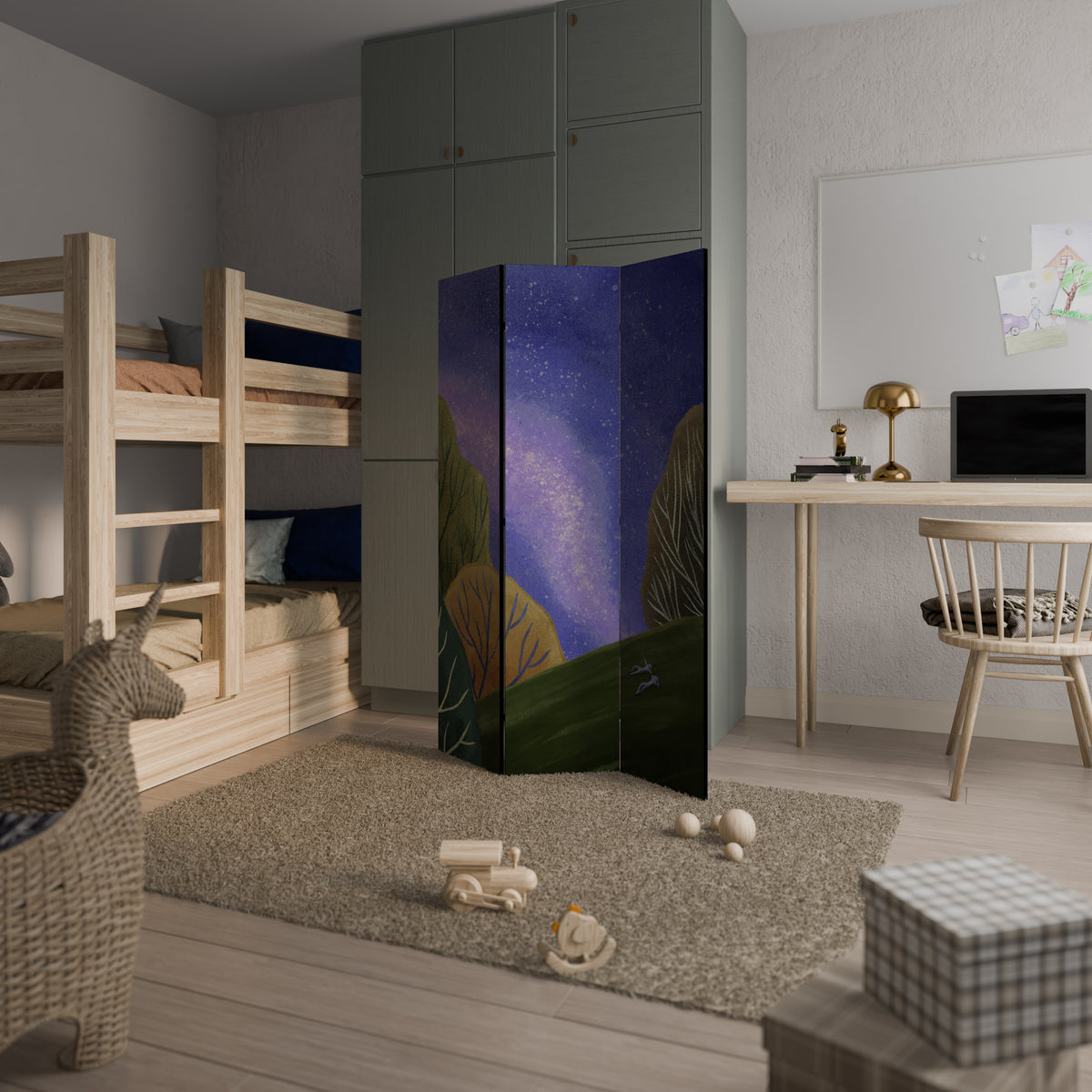 STARLIT VIBE 3-teiliger Paravent