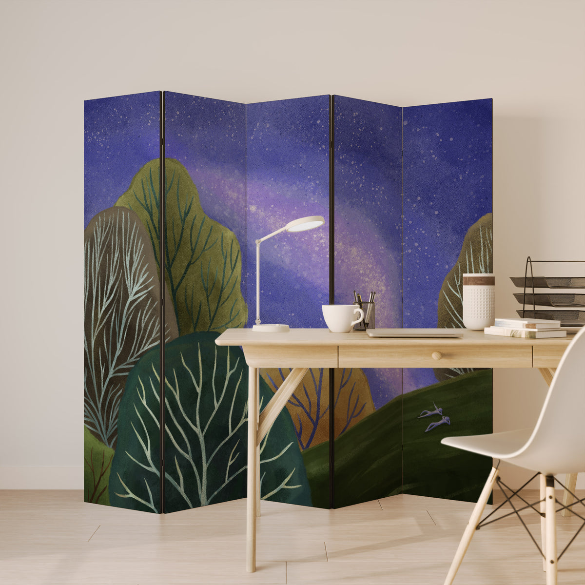 STARLIT VIBE 5-teiliger Paravent