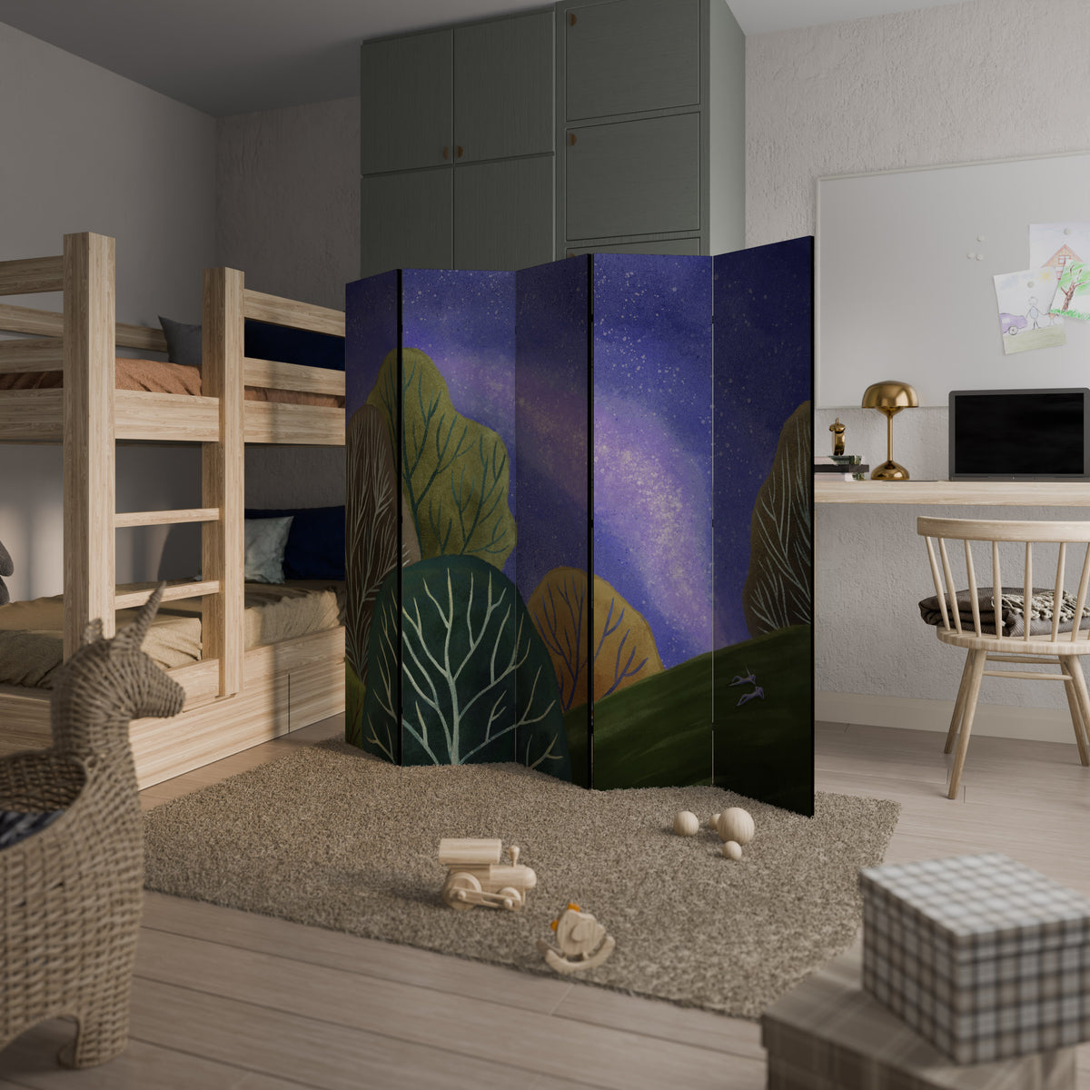 STARLIT VIBE 5-teiliger Paravent