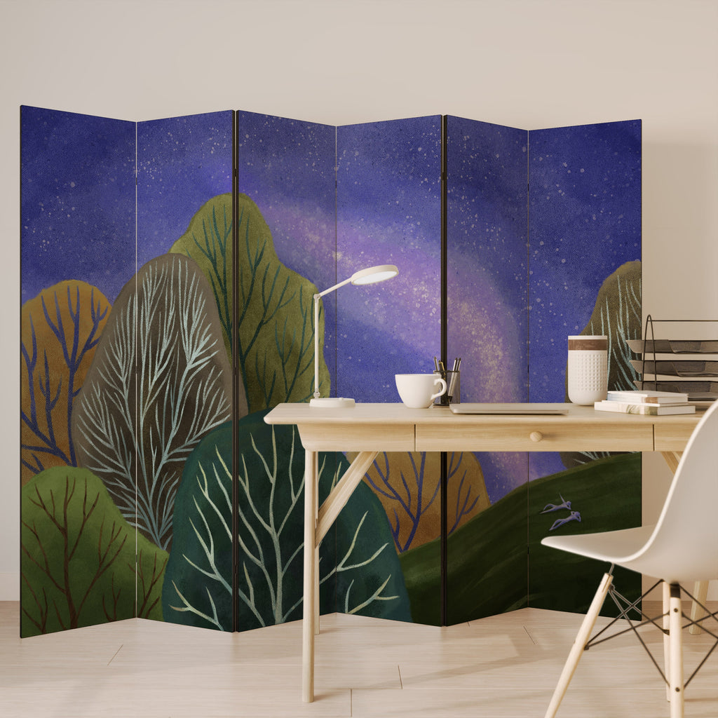 STARLIT VIBE Dekorativer 6-teiliger Raumteiler