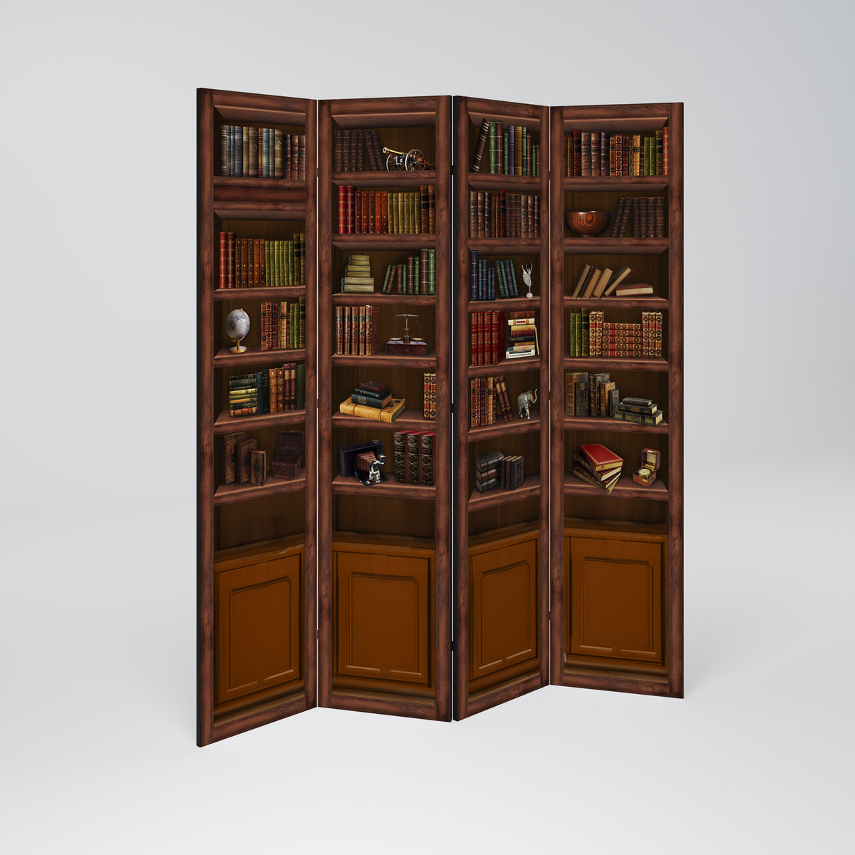 WISDOM IN WOOD 4-teiliger Paravent
