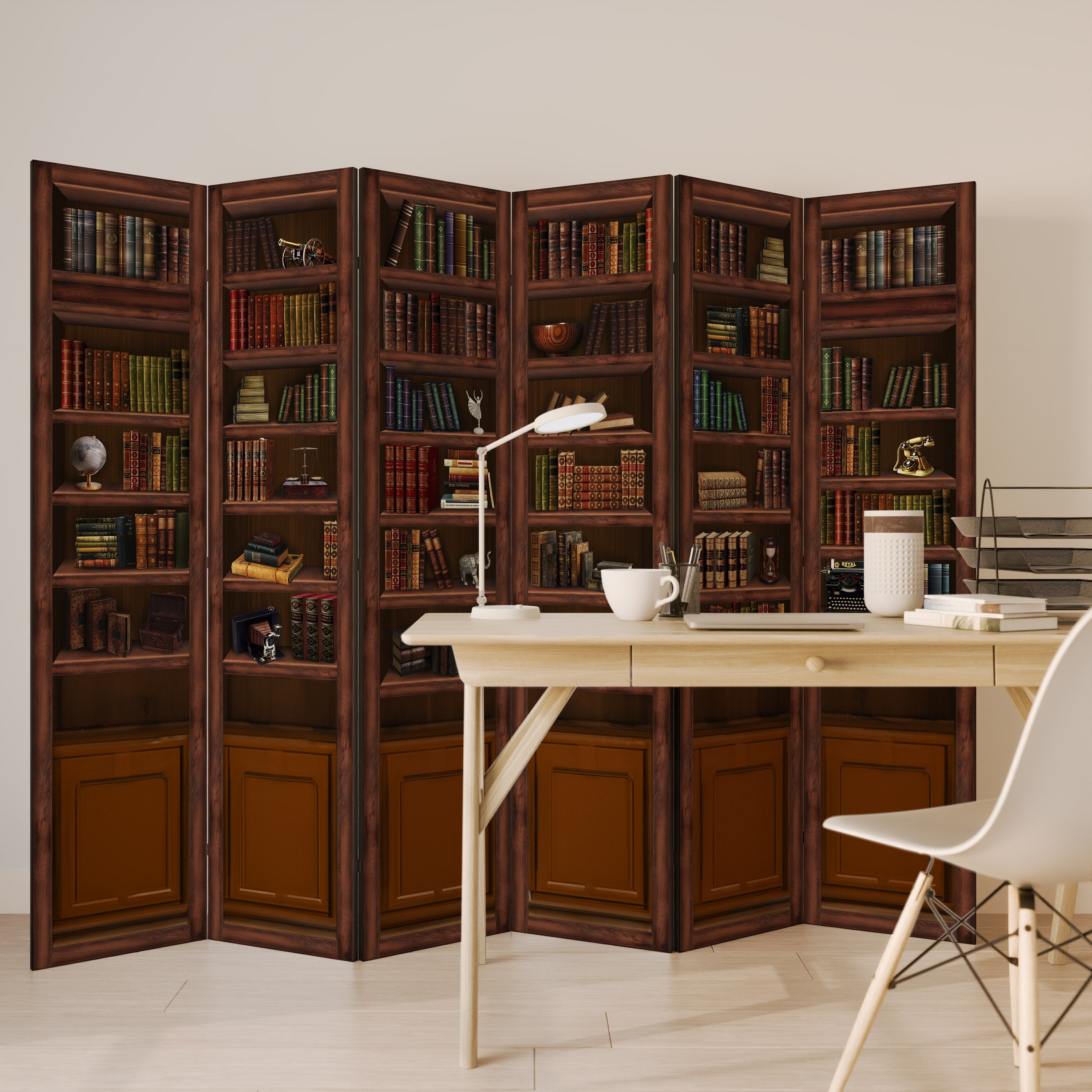 WISDOM IN WOOD 6-teiliger Paravent