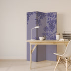 ELEGANT LEAFY VEIL Dekorativer Paravent - 3-teilig