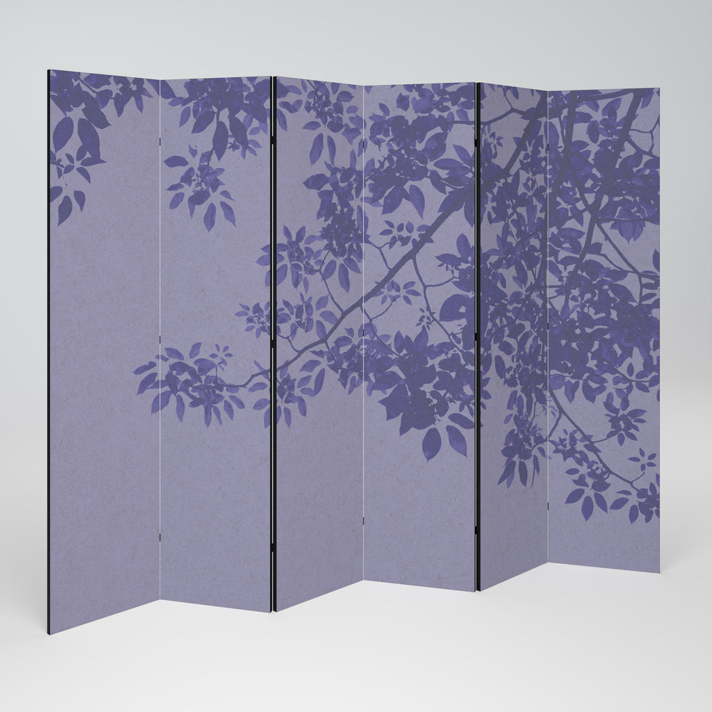 ELEGANT LEAFY VEIL Dekorativer 6-teiliger Raumteiler