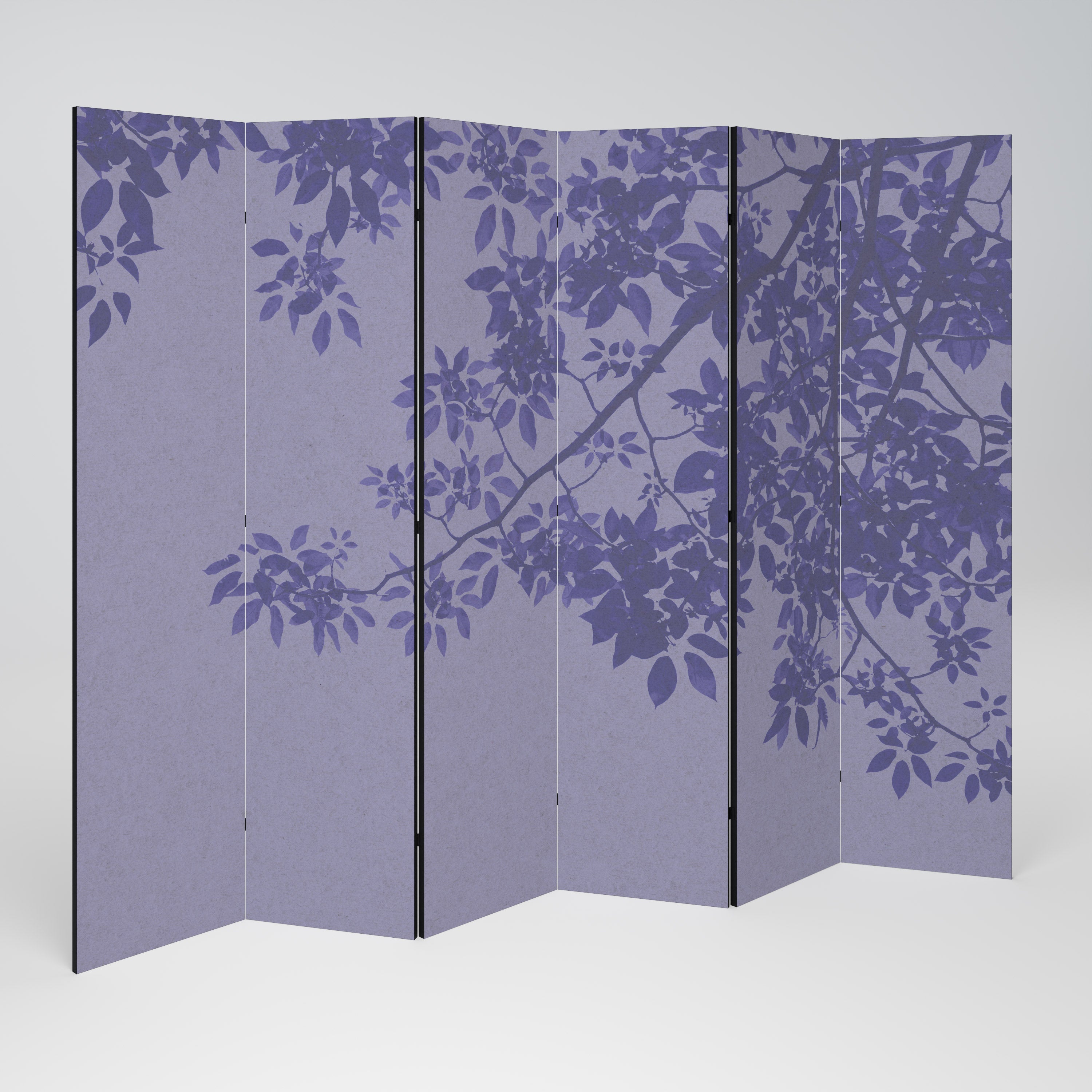 ELEGANT LEAFY VEIL Dekorativer 6-teiliger Raumteiler