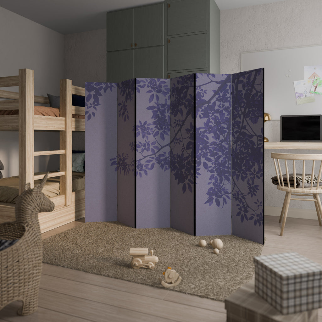 ELEGANT LEAFY VEIL Dekorativer 6-teiliger Raumteiler
