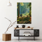 SUNLIT FOREST SERENADE Selbstklebendes Poster - Hochformat
