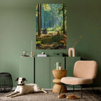 SUNLIT FOREST SERENADE Selbstklebendes Poster - Hochformat